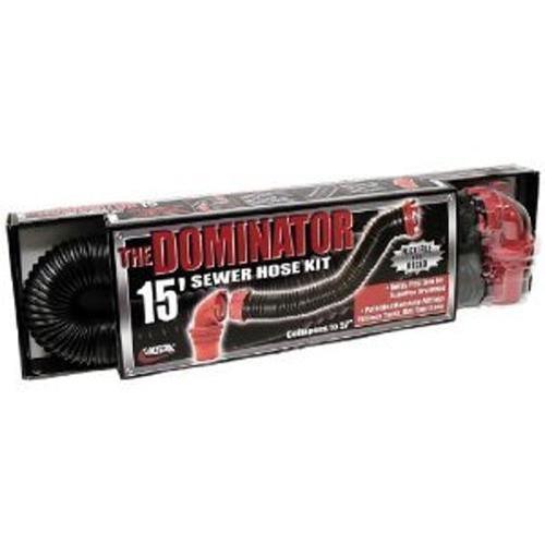 Valterra dominator 15' sewer hose kit black gray tank waste rv motorhome ca