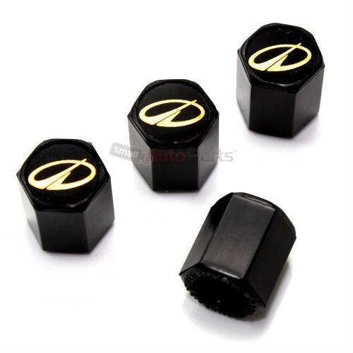 Find (4) Oldsmobile Gold Logo Black Tire/Wheel Air Pressure Stem Valve