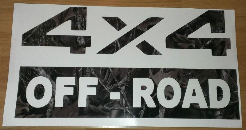 Set of 2 - 4 x 4 off road sticker's decal dodge ford chevy gmc truck toyota 
