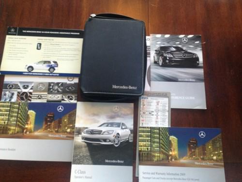 2009 mercedes benz c-class c230 c300 c350 4matic c63 amg owners manual with case