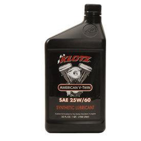 Klotz american v-twin synthetic techniplate sae 25/60 32 oz. harley davidson oil
