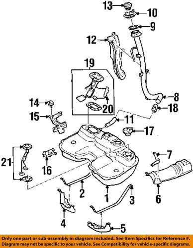 Subaru oem 85111ac012 fuel tank sending unit/switch, fuel sending
