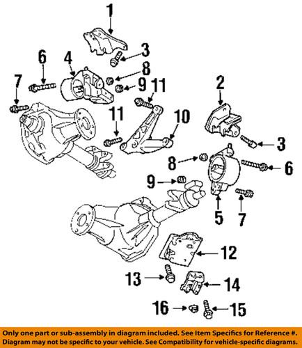 Mopar oem 6101467 engine & transmission mounting-rear insulator nut