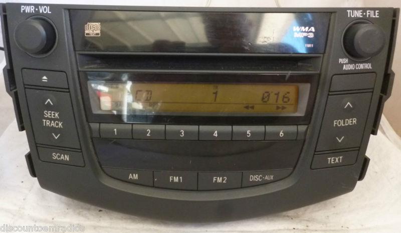 06-11 toyota rav4 radio cd mp3 player 11811 86120-42160  *