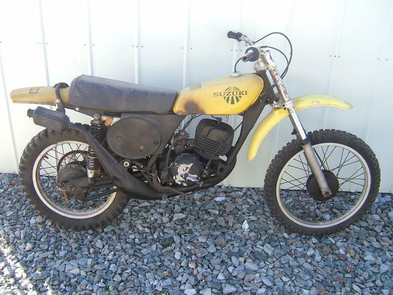 1975 suzuki tm250m complete parts bike vintage mx motocross w/title tm 250 m