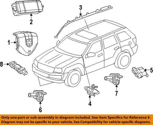 Dodge oem 1he79dx9ad air bag-clockspring