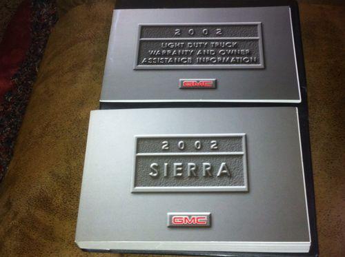 Owners manual 2002 gmc sierra