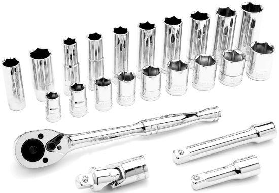 Performance tool w38914 - 23 piece 3/8" drive metric socket set