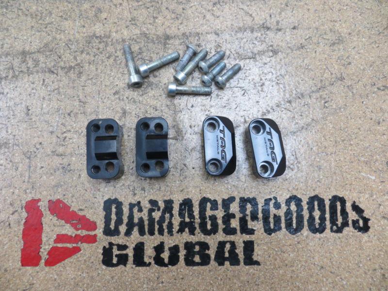 1986 86 trx250r trx250 trx 250 250r tag 7/8 to 1 1/8 inch bar adaptor mounts kit