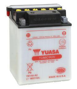 Yuasa battery yumicron yb14a-a2 fits suzuki lt-f4wdx kingquad 1991-1999