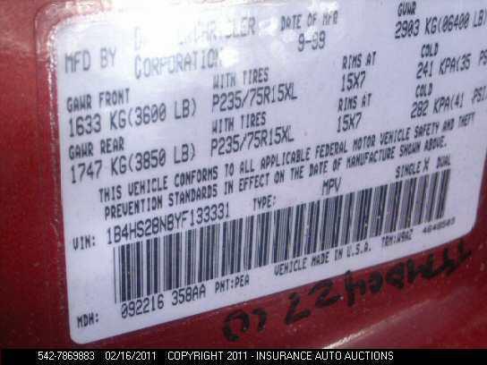 98 99 00 DURANGO L. SIDE VIEW MIRROR POWER FIXED 5X7 474087, US $35.00, image 10