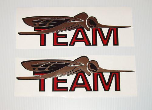 2  skeeter boat decals chrome vinyl decals-- email to make it custom