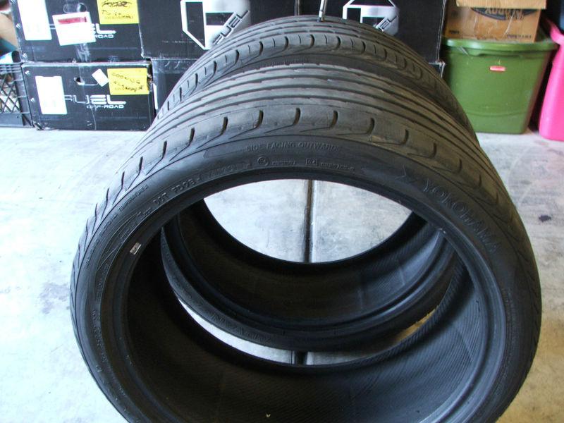 2 Used 265/35ZR20 %80 tread Yokohama Advan Sport Sport 265 35 20 Tires 1 pair, US $130.00, image 3