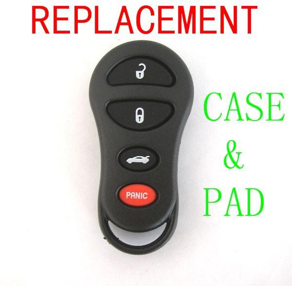 Keyless key remote shell case & pad for chrysler dodge