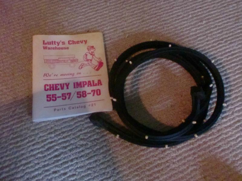 1963 chevy impala door weather strip, 2 dr, right side