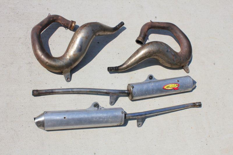 Find Banshee FMF FATTY GOLD exhaust pipes & silencers CHROME + spark