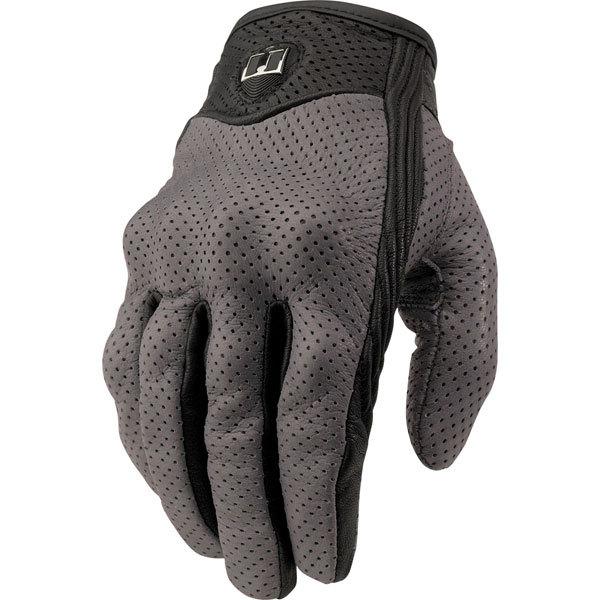 Grey xl icon pursuit perforated glove