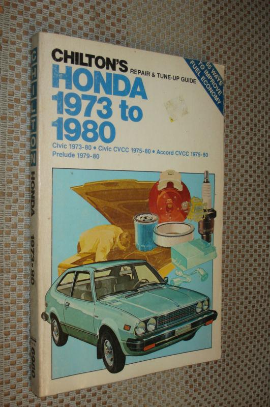 1973-1980 honda civic accord prelude service manual shop book  79 78 77 76