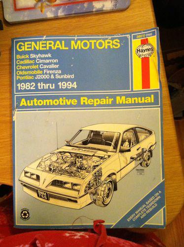 General motors 1982-1994 automotive repair manual buick chevrolet