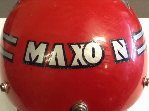 Vintage Red Maxon Dot RAM AIR Motorcycle Helmet Medium ATV Moto Air Vents, US $29.99, image 2