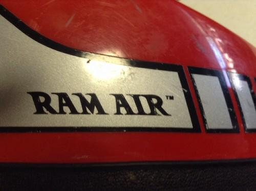 Vintage Red Maxon Dot RAM AIR Motorcycle Helmet Medium ATV Moto Air Vents, US $29.99, image 3