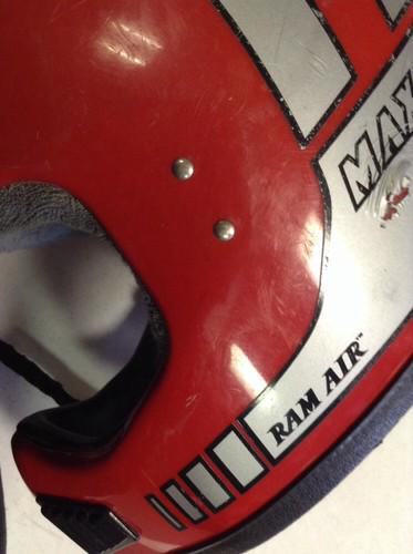 Vintage Red Maxon Dot RAM AIR Motorcycle Helmet Medium ATV Moto Air Vents, US $29.99, image 11