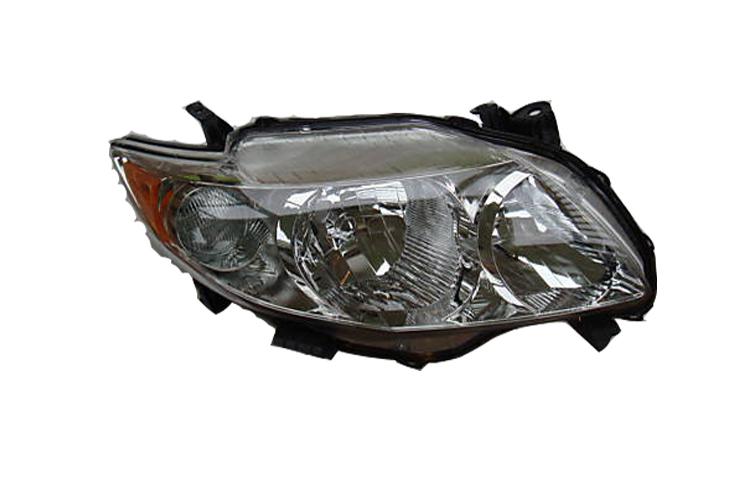 Passenger side replacement headlight 09-10 toyota corolla usa built - 8111002670