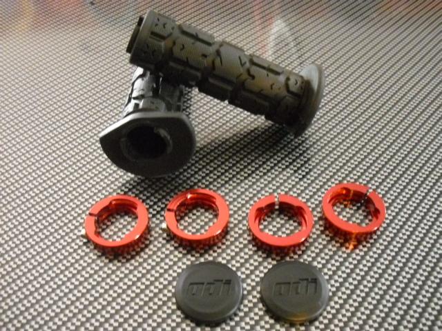 ATV ROGUE LOCK 130MM BLACK GRIPS RED RING GRIP LOCK-ON, US $19.95, image 3