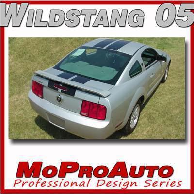 Stang ford mustang racing stripes trunk hood decal - 3m pro vinyl 2007 319