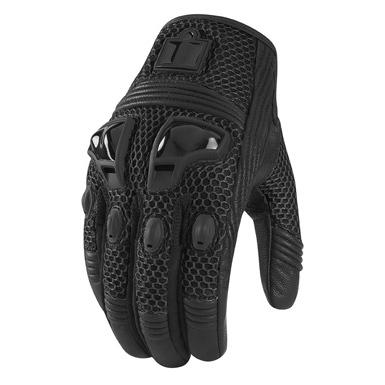 Icon glove womens justice mesh stealth black xs 3302-0243
