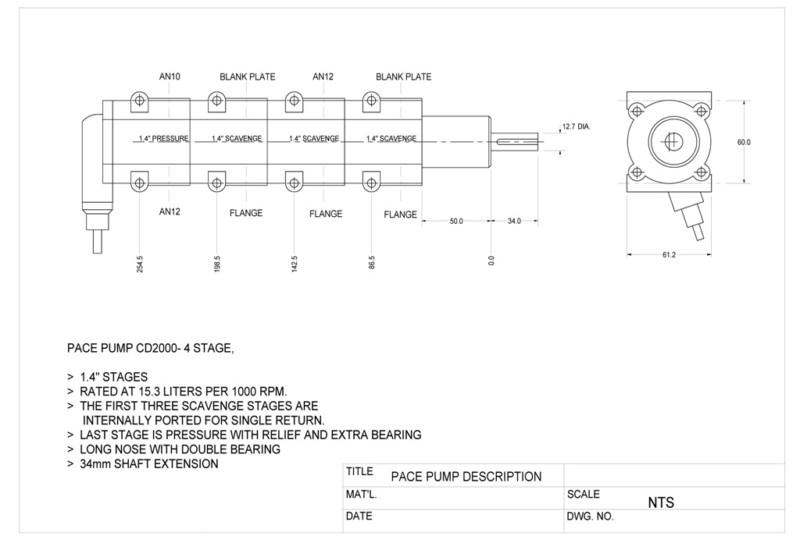 PACE dry sump oil pump CD2000 series NEW, US $450.00, image 6