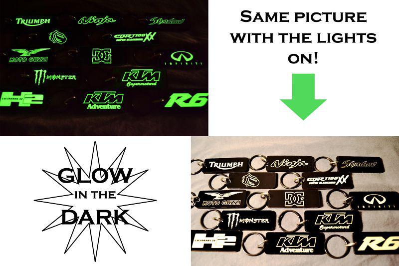 GSX R Motorcycle Key Chain Black & Blue Chrome, US $7.19, image 4