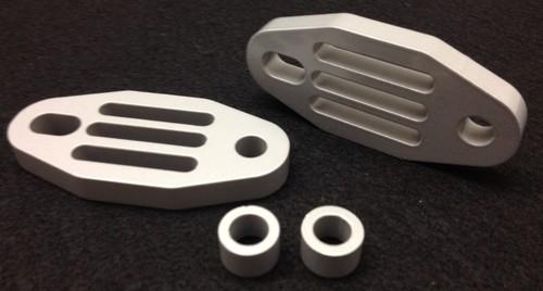 87-06 yamaha banshee billet aluminum "hd" front exhaust hangers