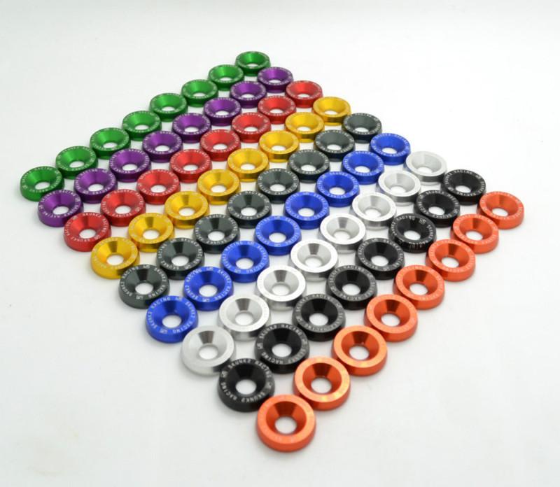 8pcs/set fender washers bumper washer lisence plate bolts kits for civic accord