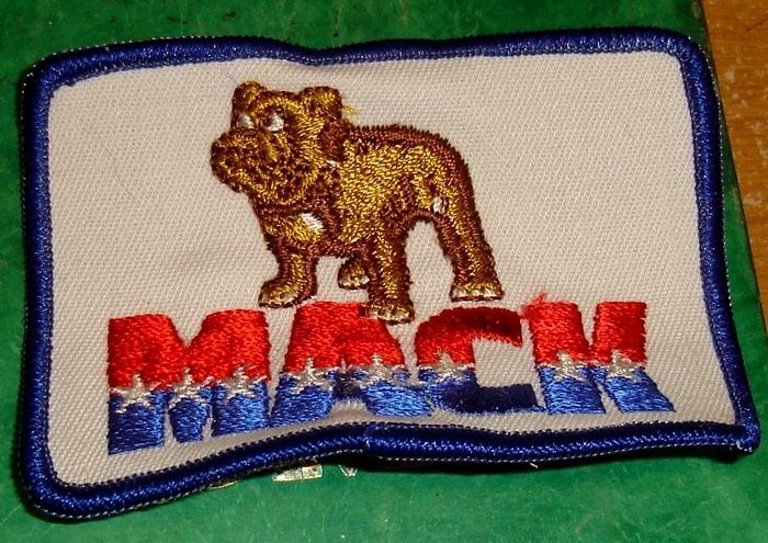 Mack trucks     embroidered patch   new   red /white/ blue logo