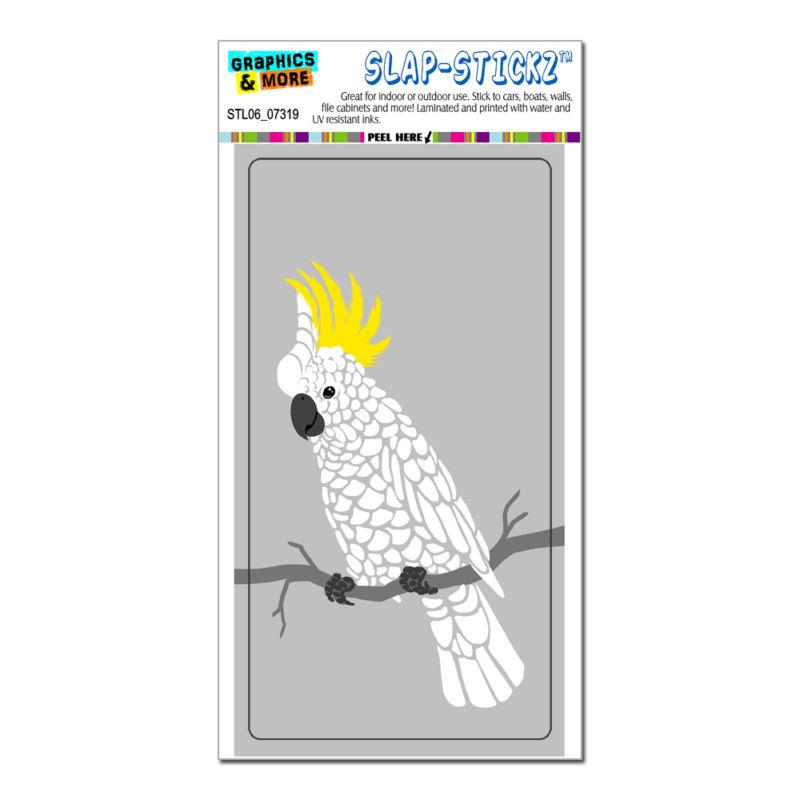 Cockatoo - parrot bird - slap-stickz™ car window locker bumper sticker