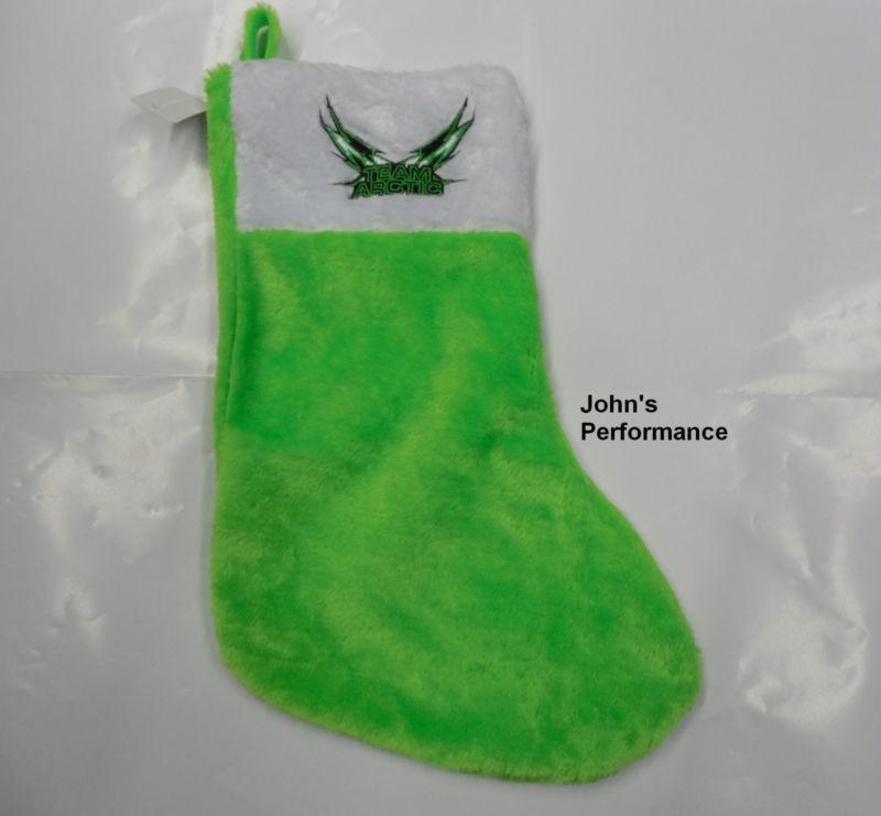 Team arctic cat green christmas stocking 5243-028