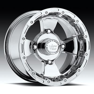 14" vision 161 bruiser atv wheels 14x7 4x156 bs4" chrome 161-147156c4