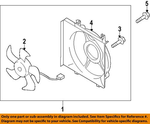 Subaru oem 73310ag000 a/c condenser fan-fan assembly