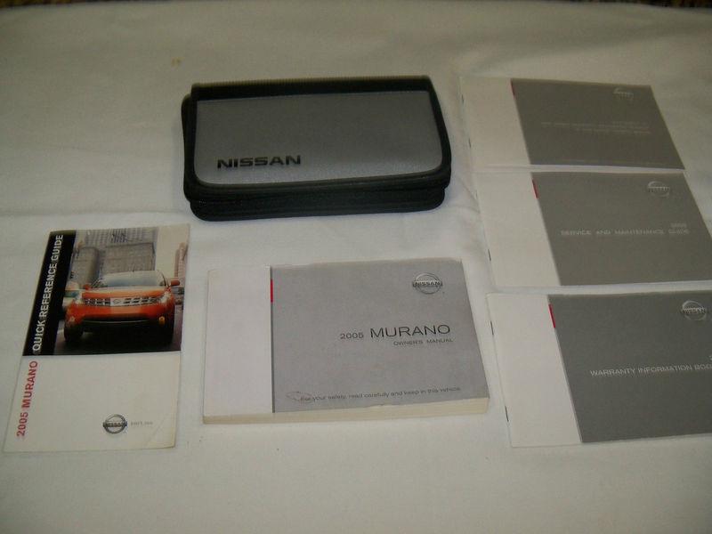 2005 nissan murano owner manual 6/pc.set & nissan premium zippered case.free s