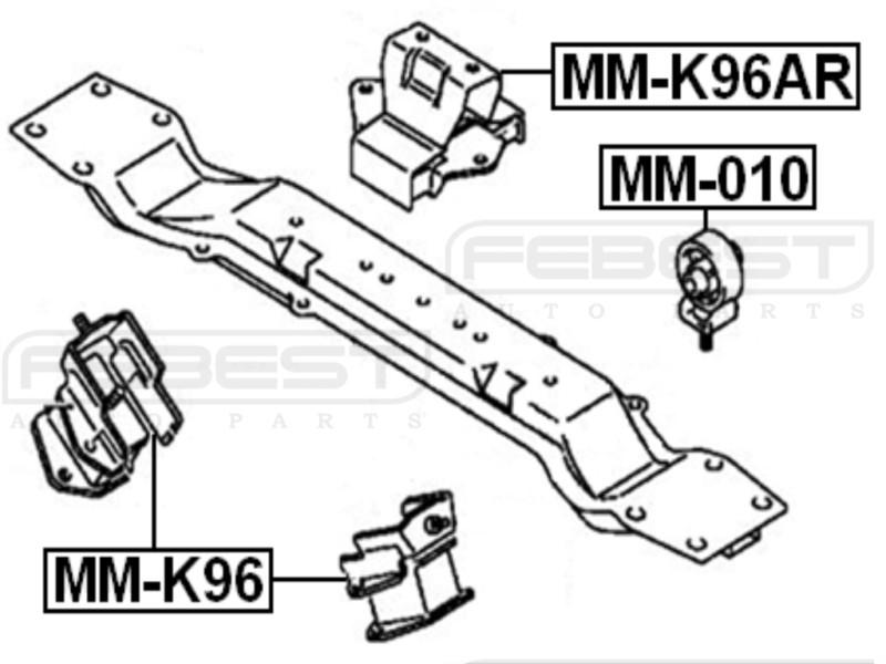 Engine Mount (Front) 6G72 At - Febest # MM-K96, US $24.95, image 2