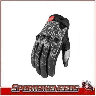 Icon sub street angel black white gloves xlarge xl