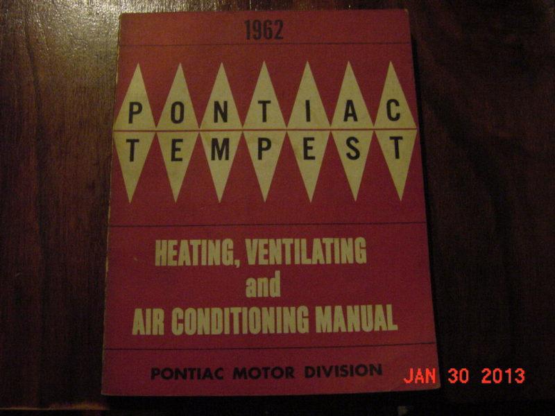 1962 pontiac and tempest  gm hvac shop ac manual mint