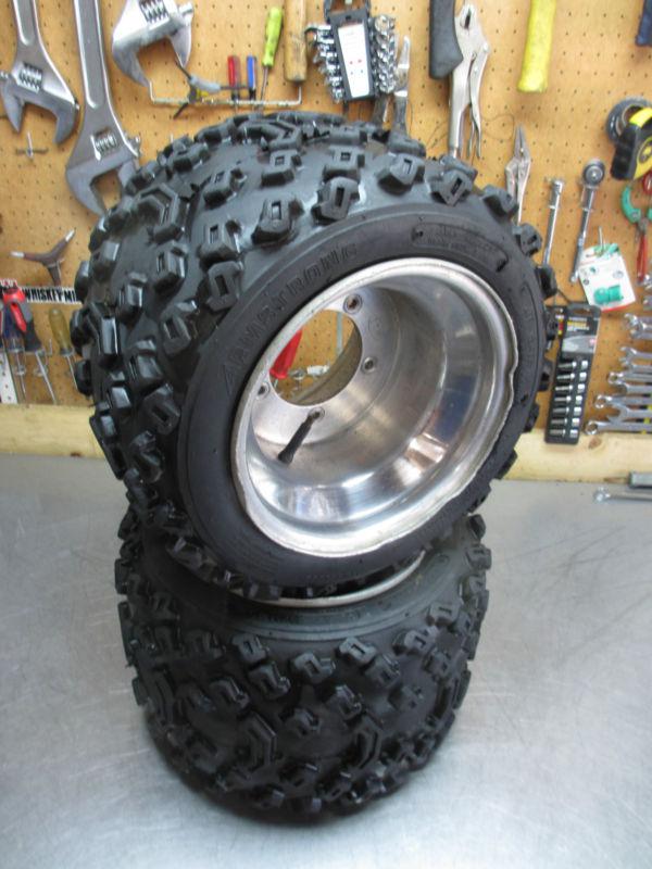Suzuki lt 500r rear wheels & tires 500 quadzilla 250r lt500r paddle lt250r