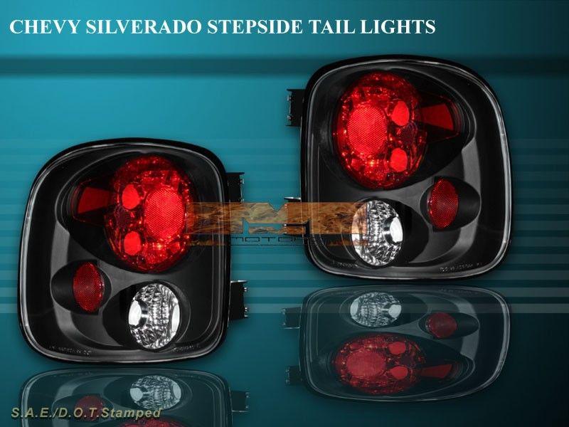 Sell 19992004 SIERRA SILVERADO TAIL LIGHTS STEPSIDE BLACK in Santa Fe Springs, California, US
