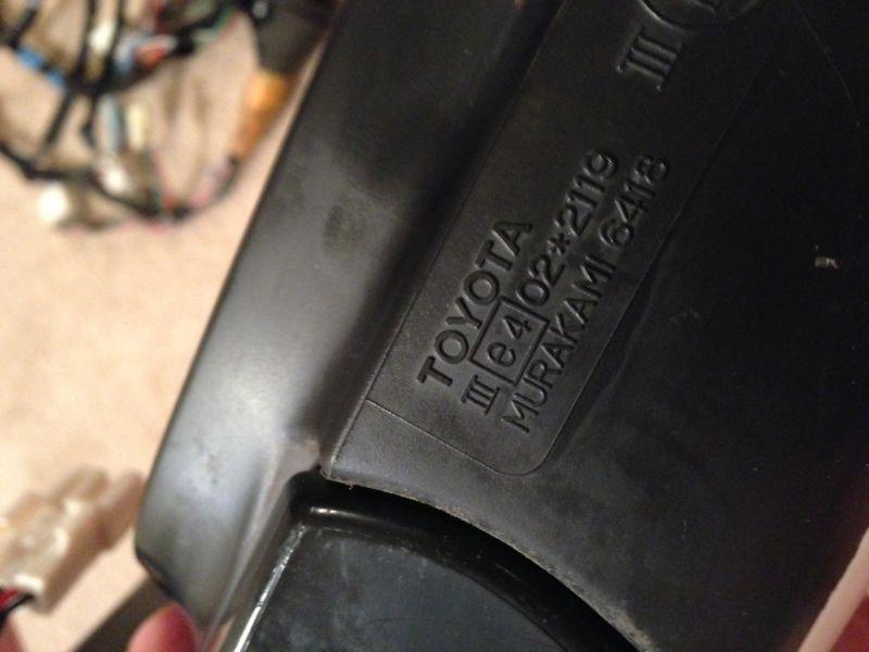 Sell JDM OEM LEXUS IS200 IS300 POWER FOLDING MIRRORS ALTEZZA SXE10 in