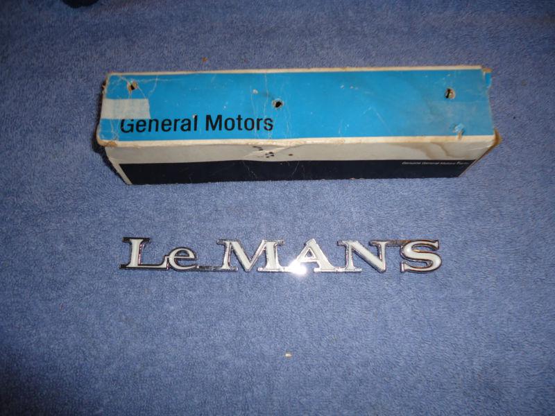 70 71 72 pontiac lemans nos trunk deck lid emblem 