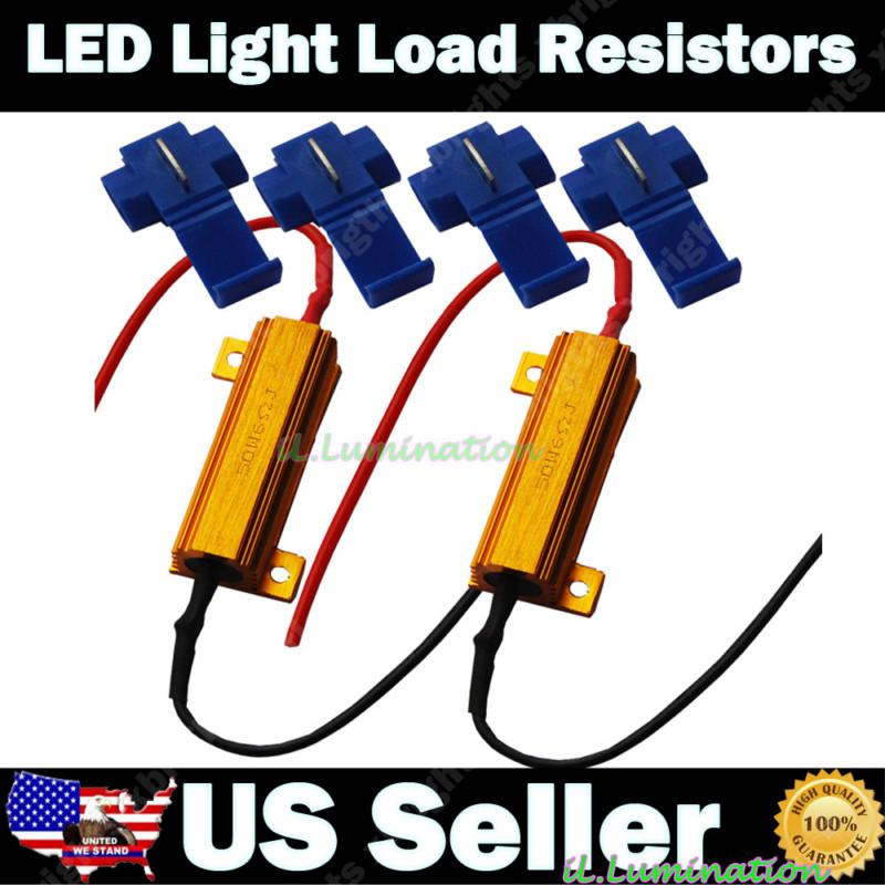 2pcs load resistor fix led bulb fast flash turn signal blink obc error free #0b