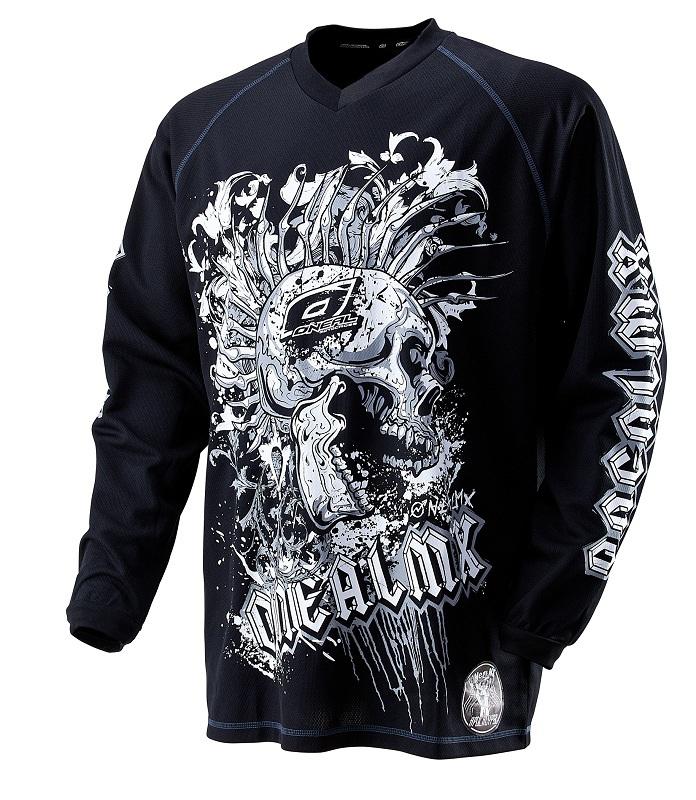 2012 o'neal apocalypse punishment jersey - black/white - small (s) --0099-202