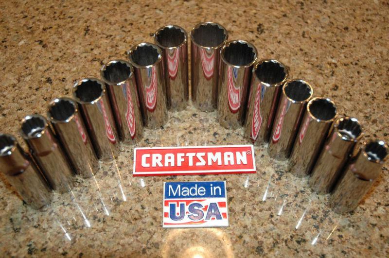 Sell NEW Craftsman Tools14 piece 1/2 inch drive deep socket set in West Monroe, Louisiana, US